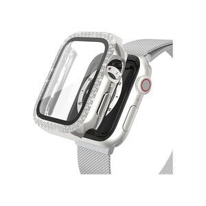 Worryfree Gadgets Bling Bumper Case for 42mm Watch Series 3 Silver
